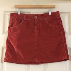 Athleta cordoroy mini sz 10